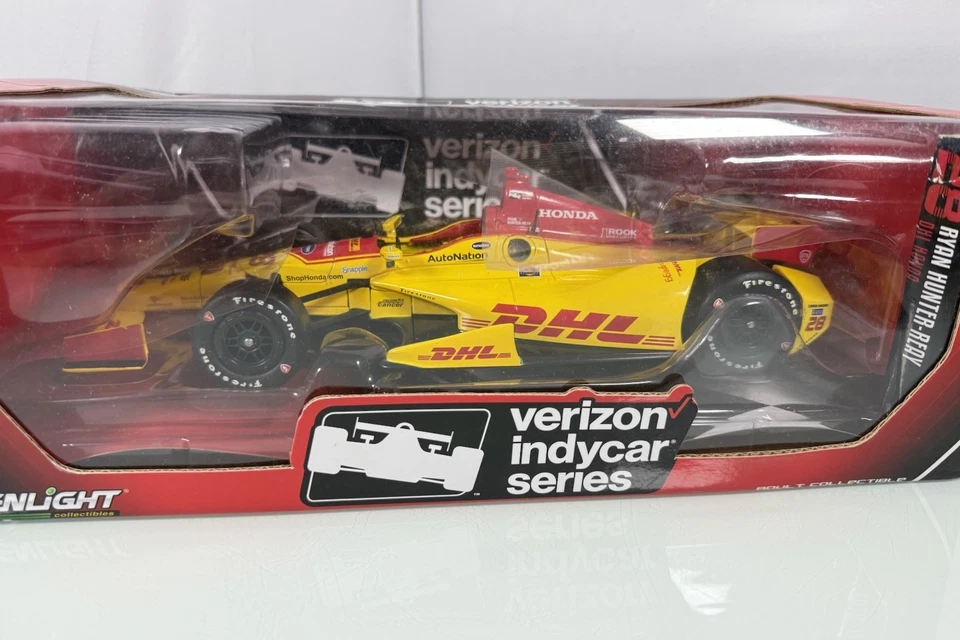 GreenLight Escala 1/18 Verizon IndyCar #28 Ryan Hunter-Reay DHL Honda Diecast Nuevo de Lote Antiguo Foto 3 de 4