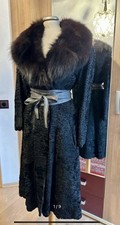 Zarenmantel Persianer Fuchskragen Boho Vintage Prinzessin tailliert