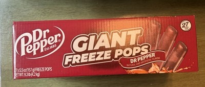 Dr Pepper Giant Freeze Pops, 27 x 150ml/5.25 fl. oz