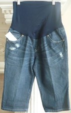 Liz Lange Shorts Maternity Deconstructed Jean Bermuda Short Target XS Distressed