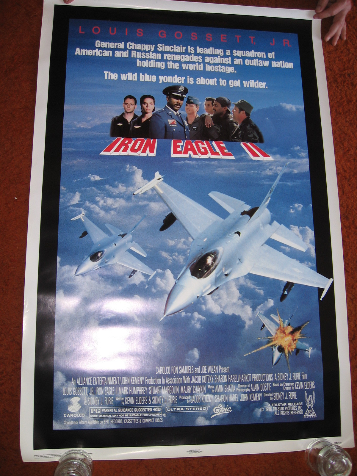 IRON EAGLE 2 original MOVIE POSTER >ROLLED 1988>1980's U.S. Air Force Navy F14 eBay