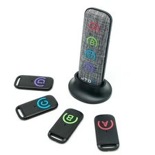 J-Tech Digital JTDKF4F Wireless RF Key Finder 4 Receivers w/ Replaceable Battery