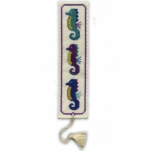 Seahorses Bookmark Cross Stitch Kit (Textile Heritage)