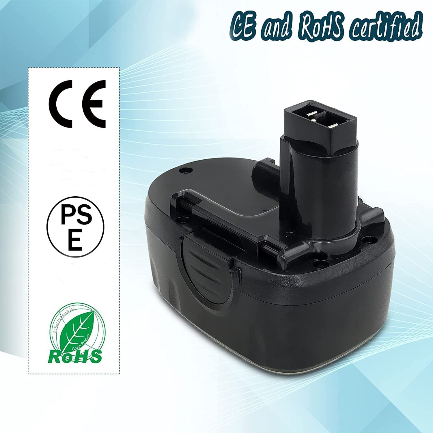 2-Pack Replacement Battery For Worx WA3152 – 18V 4.8Ah NiMH, Compatible With WG150, WG152, WG153, WG250 & More-915957