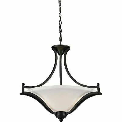 Z-Lite 703SFC-MB Lagoon Three Light Pendant, Steel Frame, Matte Black Finish - Image 3 of 4