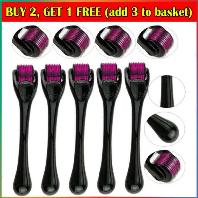 DERMA SKIN ROLLER 540 MICRO NEEDLE ANTI AGEING HAIR REGENERATION GROWTH