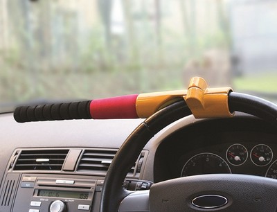 Baseball Bat Steering Wheel Lock – Heavy Duty Anti-Theft For Cars