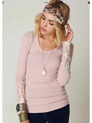 womens pink thermal top