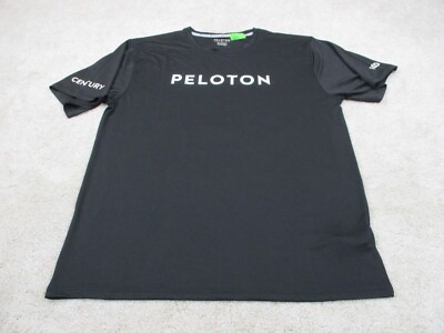Peloton Shirt Men Extra Large XL Black Century Club 100 Athletic
