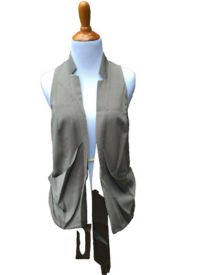 ESPRIT COLLECTION VEST XS BROWN GRAY  TOP WOMEN E