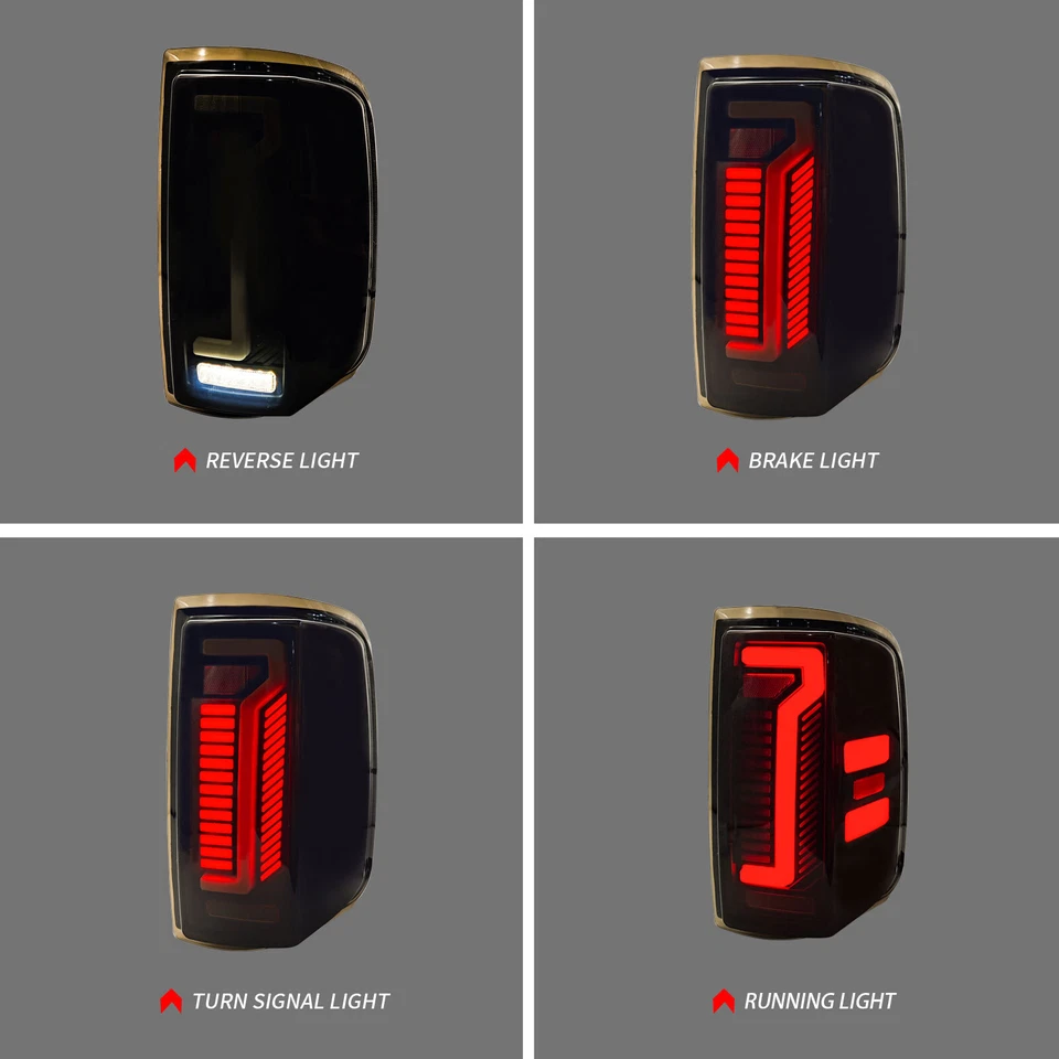 For 2004-2008 Ford F-150 LED Rear Tail Lights Turn Signal Lamps Smoked Lens - Image 3 of 4