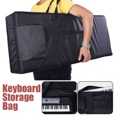 61-Key Electric Keyboard Case Storage Bag Waterproof Thicker Black Dust Cover 1x