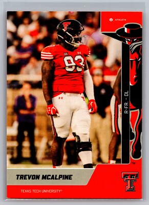 Trevon McAlpine 2023 ONIT Texas Tech Red Raiders #62 Football Card RC Rookie TTU