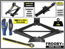1 Ton Tonne Scissor Wind Up Jack for Car Van with Crank Speed Handle NEW 26-10