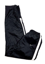 Vintage 90's Nike Swoosh Spell Out Ankle Zipper Nylon Pants Women's Large 12-14