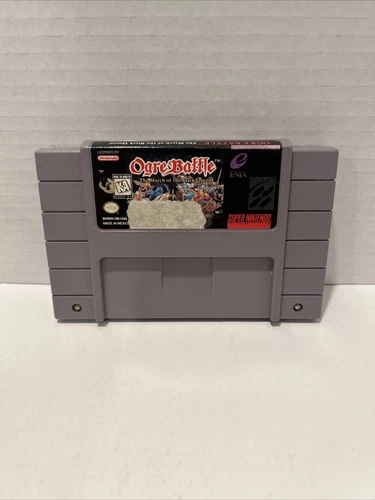 Ogre Battle: The March of the Black Queen SNES Authentic - See Pics - Fast Ship!
