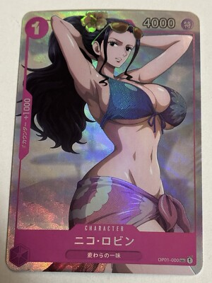 #ad NICO ROBIN ONE PIECE Holographic Custom Art Goddess Story Anime Collectible Card $8.99