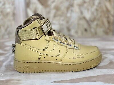 Size - Nike Air Force High Wheat Gold for sale online | eBay