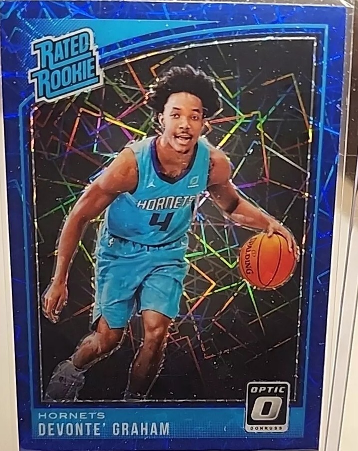 2018-19 Panini Donruss Optic Devonte Graham Blue Velocity Rated Rookie #189 RC