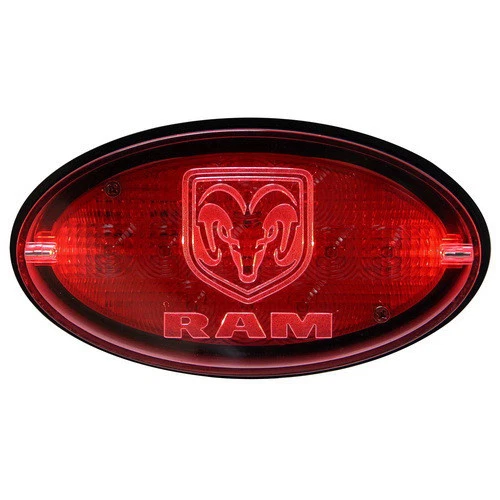 Capa receptora engate luz de freio reboque oval traseira classe III para Dodge 2" - Imagem 2 de 3
