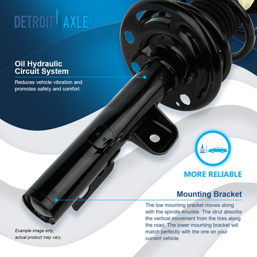 Ford Flex Struts Coil Assembly + Shock Absorbers + Sway Bars Fits Front