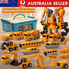 Magnetic Transform Engineering Car Assembled Toys,Toy Construction Vehicles NEW~