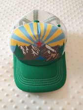 Aksels Ca Cap Mountain Sublimated Trucker Hat NWT