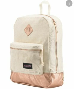 rose gold jansport backpack