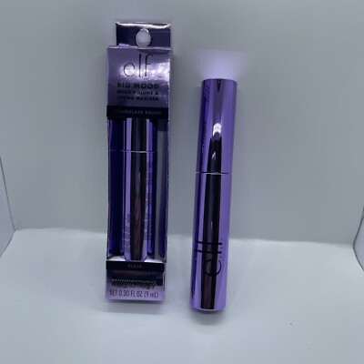 E.L.F. BIG MOOD MEGA VOLUME & LIFTING MASCARA HOURGLASS BRUSH BLACK 0.30 Fl OZ.