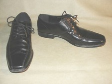 VAN HEUSEN: DOUG Black Leather Dress Shoes - Men's size 9 M