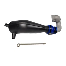 Fits Traxxas T-maxx 2.5 Exhaust Pipe & Aluminum Header w/ Wire Mounting Bracket