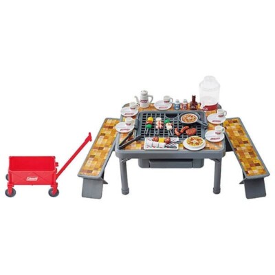 Coleman Collab. Licca-chan Mokumoku Juju Lively Barbecue BBQ Set