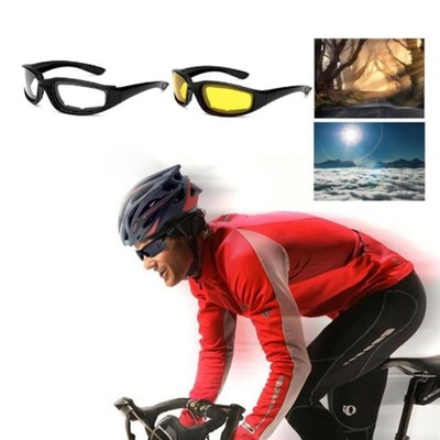 Anti-UV Motorcycle Riding Glasses Padding Goggles Outdoor Sport Retro Sunglasses