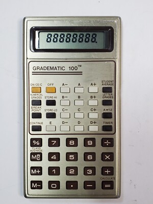 Calculated Industries Vintage 1983 GRADEMATIC 100 Grading Teacher's Calculator