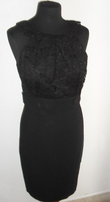 PRESTIGEVOLLES MAX&CO MADE IN ITALY KLEID BON TON LINIE MIT SPITZE Gr. 40