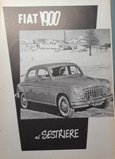 FIAT 1900 - Rara Pubblicità D'epoca - 1953 - AUTO - Sestriere
