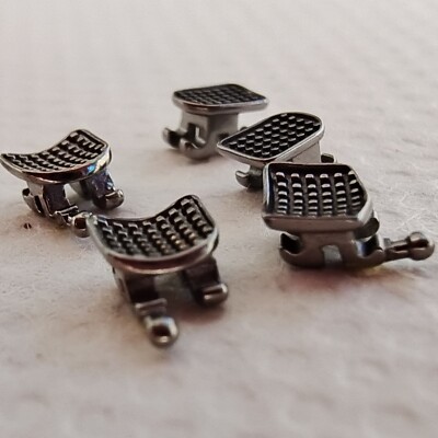 10 Packs Dental Orthodontic Mini MBT Brackets – Slot 022, Hooks On 3-4-5, FDA Compliant 1 thumbnail image