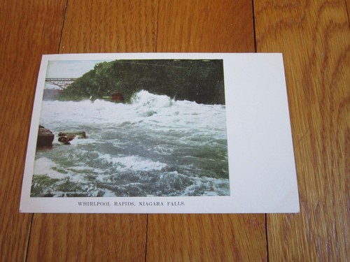 Postal de colección Whirlpool Rapids Niagara Falls 1900 arte Johnstons SIN USAR - Imagen 3 de 9