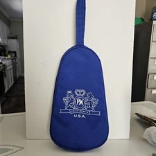 Philip Morris USA Sling Bag Tote Handbag w/ Zipper Vintage 1980s Blue Tobacco