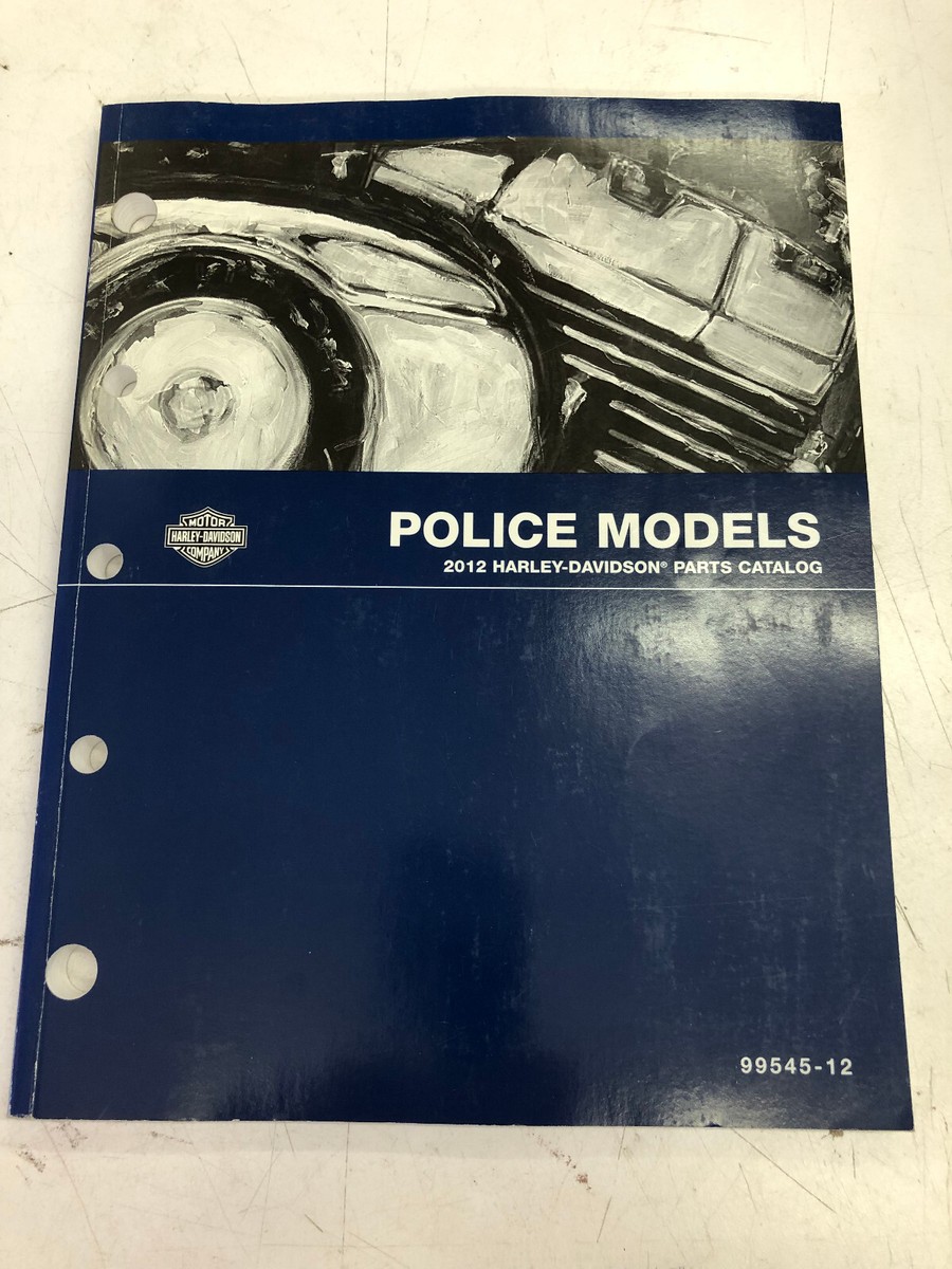 Harley Davidson Book 2012 Police Models Parts Catalog P/N 99545-12