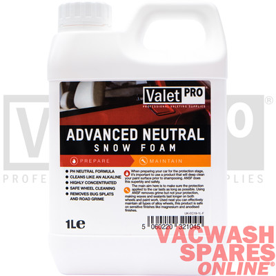 VALETPRO ADVANCE PH NEUTRAL SNOW FOAM 1 LITER / WASH / VALETING / DETAIL / RAD