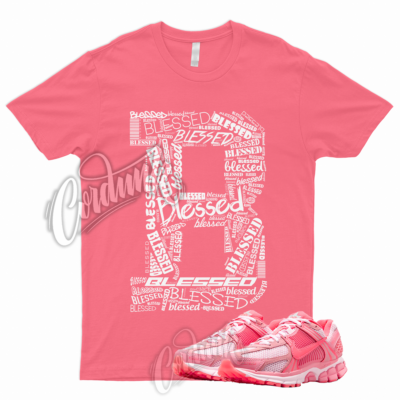 BLESSED T Shirt for Zoom Vomero 5 Hot Punch Pink Foam Coral Chalk