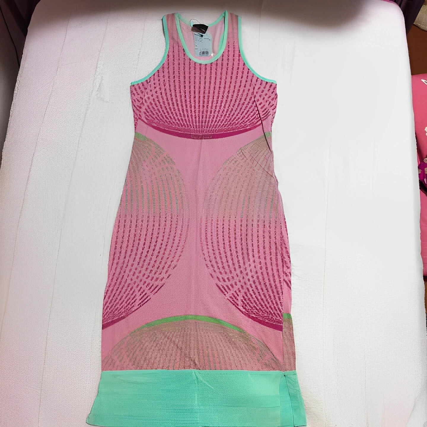 Autentico abito smanicato vintage Fendi taglia M fondo di magazzino non