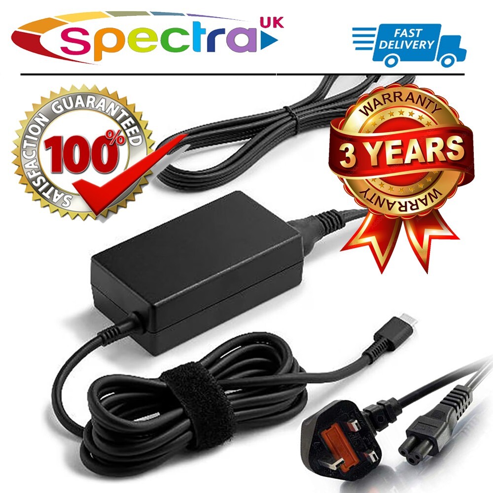 HP Chromebook 15 USB-C Laptop Charger Power Cable Genuine Original