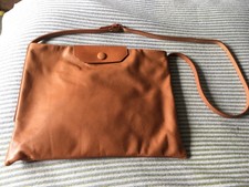 Mimi Berry "cam" Medium Zip Top Crossbody Bag In Tan Italian Nappa Leather