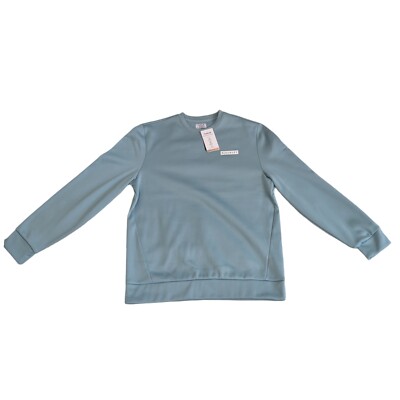 Hurley Men's Block Logo Crewneck Sweatshirt - Blue Mint, Size M