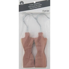 Dritz Clothing Care Cedar Dressform Hangers 4/Pkg- , 82661