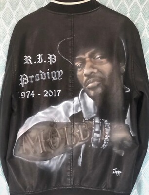*ONE OF A KIND* Mobb Deep R.I.P Prodigy Handmade Airbrushed Jacket by JPP.