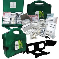 Steroplast BSI Compliant Workplace Office Premium First Aid Kit + Wall Bracket