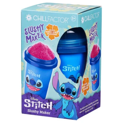 CHARACTER OPTIONS Chillfactor Disney Stitch Slushy Maker Make Super Quick Slushies Kids Age 3+ New